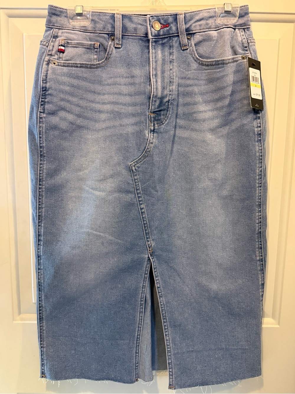 Tommy Hilfiger Women’s Light Wash Denim Midi Skirt - Sz. 4